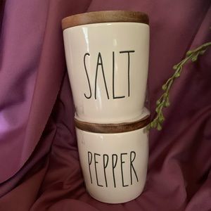 RAE DUNN practical and cute Salt and Pepper shakers…NWOT